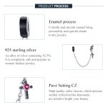 S925 Sterling Silber Flying Wing Cross Sicherheitskette DIY Armband Halskette Zubehör – Bild 4