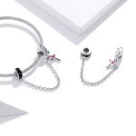 S925 Sterling Silber Flying Wing Cross Sicherheitskette DIY Armband Halskette Zubehör – Bild 5