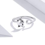Offener Ring mit niedlicher Katze aus S925-Sterlingsilber für Damen – Bild 2