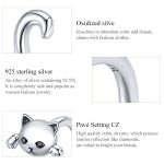 Offener Ring mit niedlicher Katze aus S925-Sterlingsilber für Damen – Bild 5