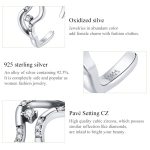 S925 Sterling Silber Galaxy Stars Frauen Open Ring – Bild 6