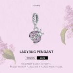 S925 Sterling Silber Marienkäfer Anhänger DIY Armband Halskette Zubehör – Bild 3