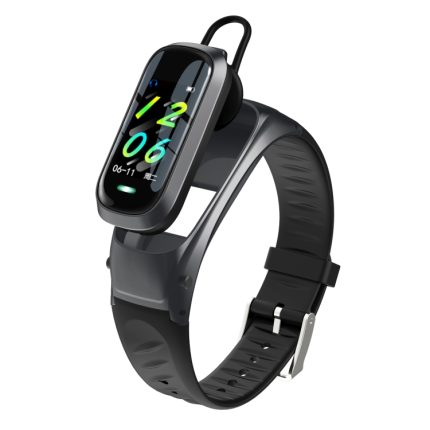 B9 0,96 Zoll TFT-Farbbildschirm AI Voice Smart-Armband, unterstützt Anrufablehnung / Schlafüberwachung / Herzfrequenzüberwachung