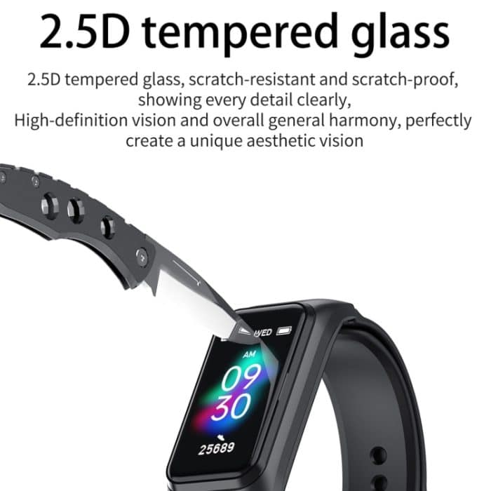 X4 1,14 Zoll HD-Bildschirm Bluetooth-Kopfhörer-Smart-Armband, unterstützt Schlafüberwachung/Körpertemperaturüberwachung/Herzfrequenzüberwachung – Bild 4