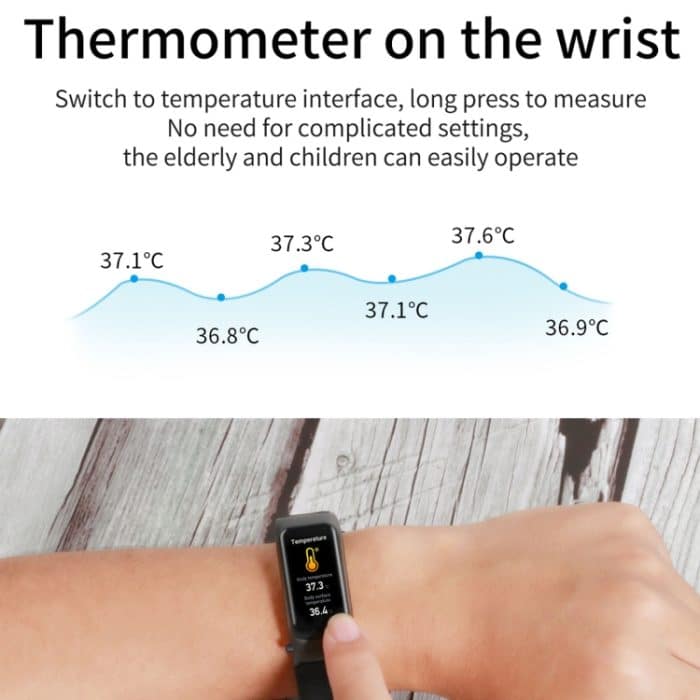 X4 1,14 Zoll HD-Bildschirm Bluetooth-Kopfhörer-Smart-Armband, unterstützt Schlafüberwachung/Körpertemperaturüberwachung/Herzfrequenzüberwachung – Bild 7