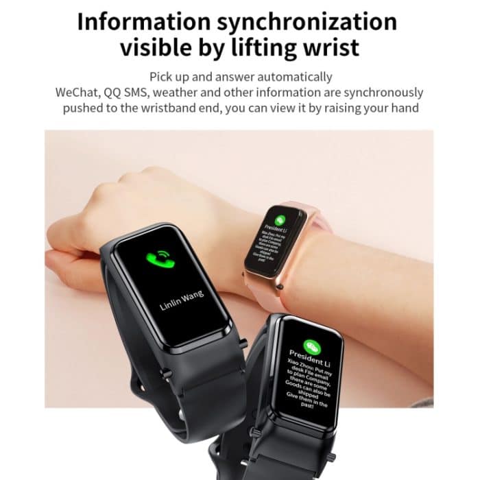 X4 1,14 Zoll HD-Bildschirm Bluetooth-Kopfhörer-Smart-Armband, unterstützt Schlafüberwachung/Körpertemperaturüberwachung/Herzfrequenzüberwachung – Bild 10
