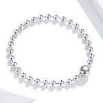 S925 Sterling Silber Punk Runde Perlen Damen Armband Schmuck – Bild 3
