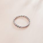 S925 Sterling Silber Einfacher bunter Zirkon Damenring – Bild 4