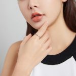 S925 Sterling Silber Einfacher bunter Zirkon Damenring – Bild 7