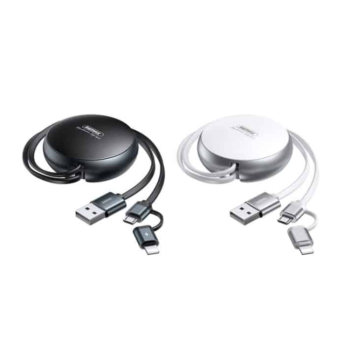 Remax 2A 2-in-1-Teleskop-Ladedatenkabel der Creation-Serie, Länge: 90 cm – Bild 2