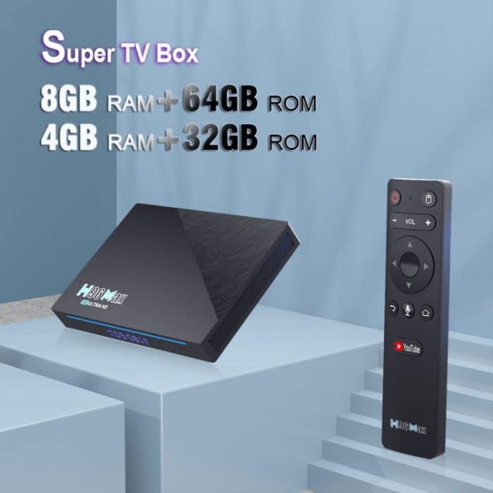 H96 Max 8K Smart TV BOX Android 11.0 Media Player mit Fernbedienung, Quad Core RK3566, RAM: 4 GB, ROM: 32 GB, Dual Frequency 2,4 GHz WiFi / 5G, 4GB+32GB, US Plug, 4GB+32GB, EU Plug, 4GB+32GB, UK Plug, 4GB+32GB, AU Plug – Bild 9