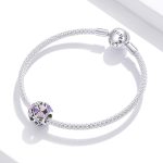 S925 Sterling Silber Blume Herz Perlen DIY Armband Halskette Zubehör – Bild 4