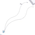 S925 Sterling Silber Blaue Schildkröte Frauen Nacklace Schmuck – Bild 3