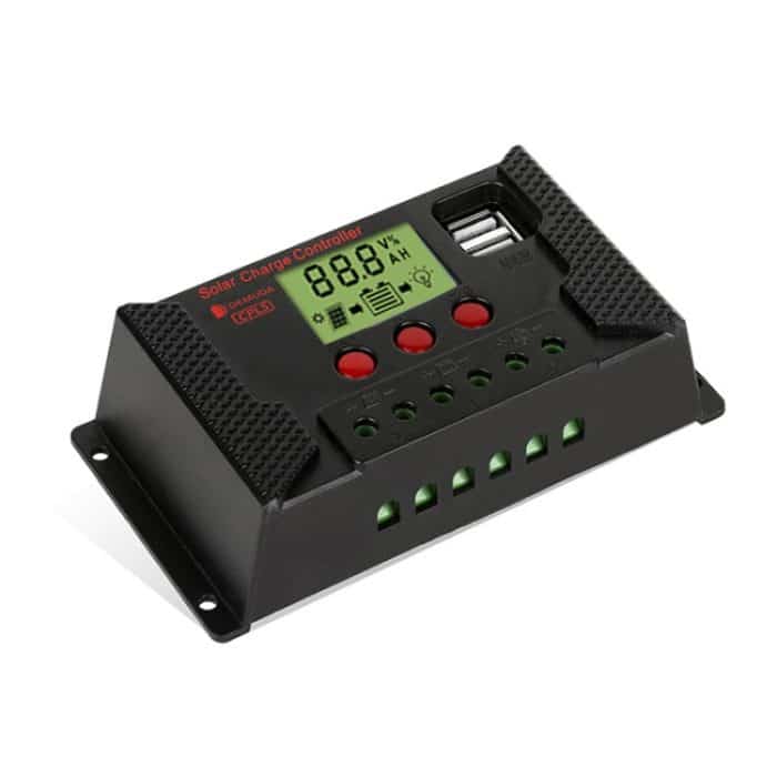 PWM-Solarregler, 12 V/24 V, Lithiumbatterie, Aufladung, Photovoltaik-Panel, Aufladung, Straßenlaternenregler mit Dual-USB-Ausgang, CPLS-10A, CPLS-20A, CPLS-30A, CPLS-40A, CPLS-50A, CPLS-60A – Bild 4