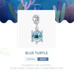 S925 Sterling Silber Blaue Turtle Anhänger DIY Armband Halskette Zubehör – Bild 3