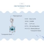 S925 Sterling Silber Blaue Turtle Anhänger DIY Armband Halskette Zubehör – Bild 4