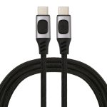 100 W 5 A USB-C/Typ-C-Stecker auf USB-C/Typ-C-Stecker PD-Schnelllade-Geflochtenes Datenkabel