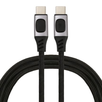 100 W 5 A USB-C/Typ-C-Stecker auf USB-C/Typ-C-Stecker PD-Schnelllade-Geflochtenes Datenkabel