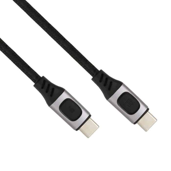 100 W 5 A USB-C/Typ-C-Stecker auf USB-C/Typ-C-Stecker PD-Schnelllade-Geflochtenes Datenkabel – Bild 2