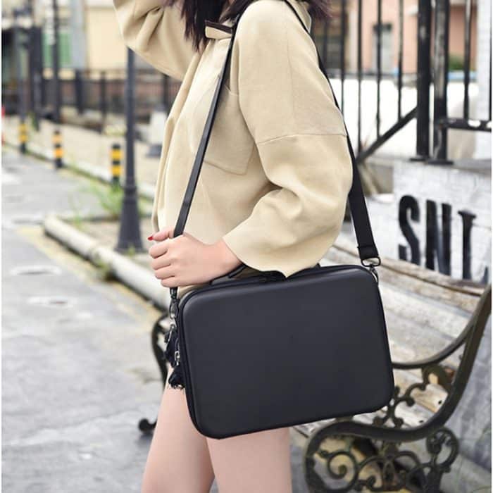 Tragbare Einzelschulter-Aufbewahrungsbox für die Reise mit PU-Hülle für DJI Air 2S, For DJI Air 2S Black + Black Liner, For DJI Air 2S Black + Red Liner – Bild 6