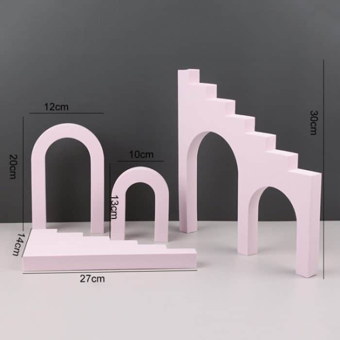 Geometrischer Würfel, einfarbig, für Fotografie, Fotohintergrund, Tischaufnahmen, Schaumstoff-Requisiten, Ladder Combo Kits, 2 x Triangles Combo Kits, Cuboid Doo, 7 x 7 x 6cm Cuboid – Bild 7