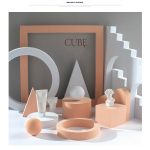 Geometrischer Würfel, einfarbig, für Fotografie, Fotohintergrund, Tischaufnahmen, Schaumstoff-Requisiten, Ladder Combo Kits, 2 x Triangles Combo Kits, Cuboid Doo, 7 x 7 x 6cm Cuboid – Bild 2