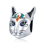 S925 Sterling Silber ägyptische Katze Gott Besti Perlen DIY Armband Halskette Zubehör