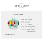 S925 Sterling Silber Mini Farbe TV Perlen DIY Armband Halskette Zubehör – Bild 3