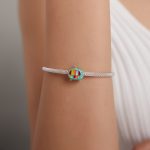 S925 Sterling Silber Mini Farbe TV Perlen DIY Armband Halskette Zubehör – Bild 7