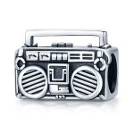 S925 Sterling Silber Retro Radio Perlen DIY Armband Halskette Zubehör