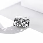 S925 Sterling Silber Retro Radio Perlen DIY Armband Halskette Zubehör – Bild 2