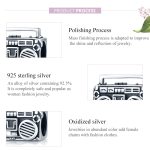 S925 Sterling Silber Retro Radio Perlen DIY Armband Halskette Zubehör – Bild 4