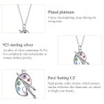 S925 Sterling Silber Paint Brush Frauen Nacklace Schmuck – Bild 5