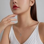 S925 Sterling Silber Paint Brush Frauen Nacklace Schmuck – Bild 7