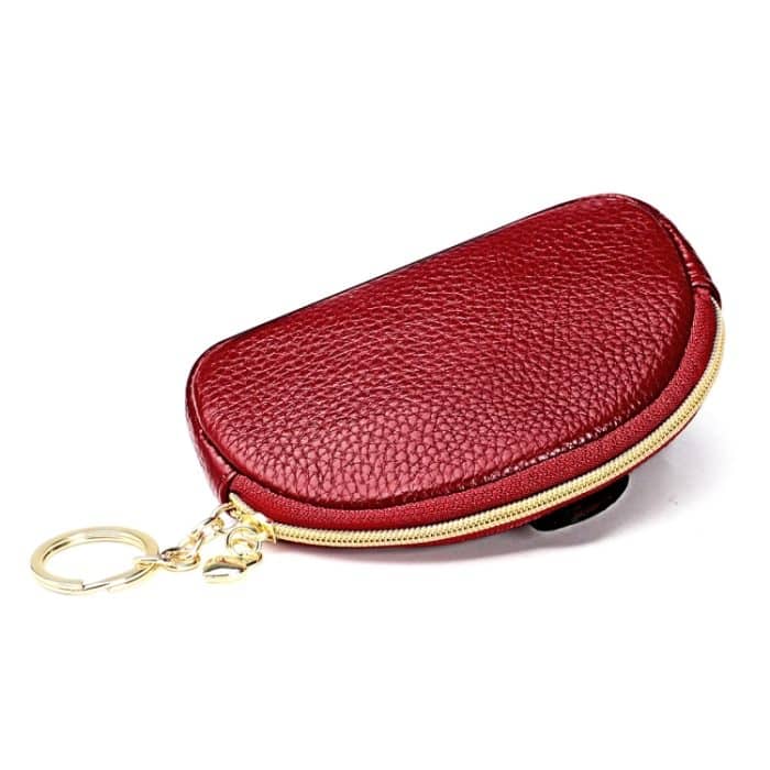 Damen-Geldbörse aus Rindsleder mit Elefanten-Reißverschluss – Bild 3