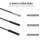 P60A 8 mm 1080P 2,4 Zoll IPS-Bildschirm IP68 wasserdichtes HD-Digitalendoskop, 8mm 2m Hard Cable, 8mm 5m Hard Cable, 8mm 10m Hard Cable – Bild 8