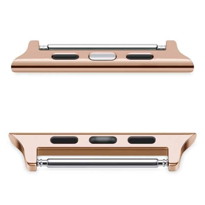 2 Stück Uhrenarmbänder aus Edelstahl mit akustischem Ohranschluss, Breite: 22 mm für Apple Watch Serie 6 & SE & 5 & 4 44 mm / 3 & 2 & 1 42 mm, Width: 22mm For Apple Watch 44mm / 42mm – Bild 7