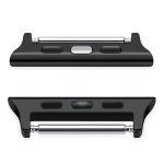 2 Stück Uhrenarmbänder aus Edelstahl mit akustischem Ohranschluss, Breite: 24 mm für Apple Watch Serie 6 & SE & 5 & 4 44 mm / 3 & 2 & 1 42 mm, Width: 24mm For Apple Watch 44mm / 42mm – Bild 7