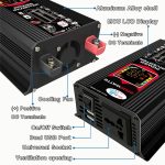 Tang III Generation 12V bis 220V 6000W Auto-Wechselrichter mit LCD-Display und Dual-USB, 12V to 220V – Bild 4