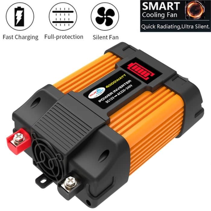 Little Wasp 12V auf 220V 4000W Auto-Wechselrichter mit LED-Anzeige und Dual-USB – Bild 2