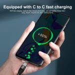 PD 60W USB-C/Typ-C zu USB-C/Typ-C Schnelllade-Nylon-geflochtenes Datenkabel – Bild 7