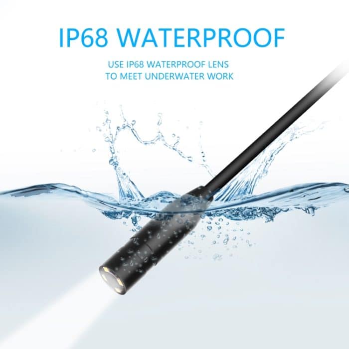 P90 14mm 4,5 Zoll HD 500W Autofokus Kamera Endoskop Tragbares wasserdichtes Industrierohrendoskop,, Hard Cable Length: 2m, Hard Cable Length: 5m, Hard Cable Length: 10m – Bild 5