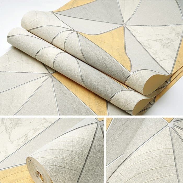 Startseite Geometrische Tapete Hirschleder-Samt Nicht selbstklebende, verdickte Tapete, 53x1000cm – Bild 5