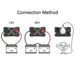 Carmaer 500W Auto Smart Multifunktions-Digitalanzeige Wechselrichter Haushaltsstromrichter, 12V to 220V 500W, 24V to 220V 500W, 36V to 220V 500W, 48V to 220V 500W – Bild 7