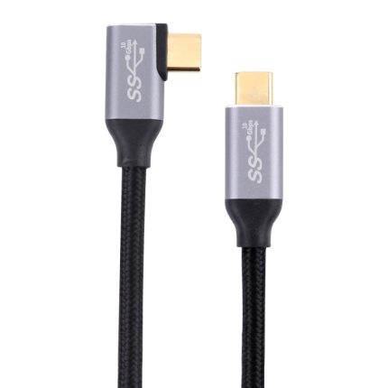 USB-C/Typ-C-Stecker auf USB-C/Typ-C-Winkel-Übertragungsdatenkabel