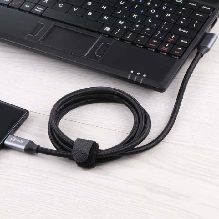 USB-C/Typ-C-Stecker auf USB-C/Typ-C-Winkel-Übertragungsdatenkabel – Bild 5