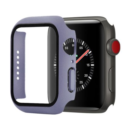 Stoßfeste Schutzhülle aus PC und gehärtetem Glas mit verpacktem Karton, For Apple Watch Series 3 & 2 & 1 38mm