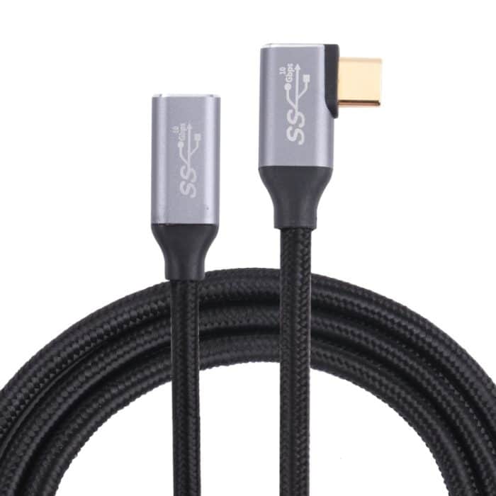 EDA002101201.jpg Winkelstück USB-C/Typ-C-Stecker auf USB-C/Typ-C-Buchse für Übertragungsdatenkabel – Bild 1