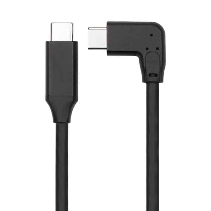 60W 3A USB-C/Typ-C-Stecker auf USB-C/Typ-C-Winkel-PD-Schnellladekabel mit magischem Gürtel – Bild 1