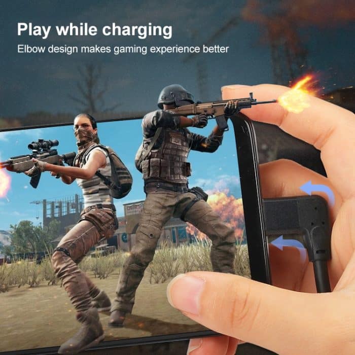 60W 3A USB-C/Typ-C-Stecker auf USB-C/Typ-C-Winkel-PD-Schnellladekabel mit magischem Gürtel – Bild 7